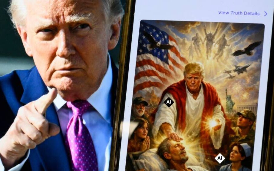 Trump publica nova imagem de IA com Jesus após polêmica