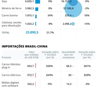 Exportações Brasil China petróleo dobram e batem recorde no 1º tri