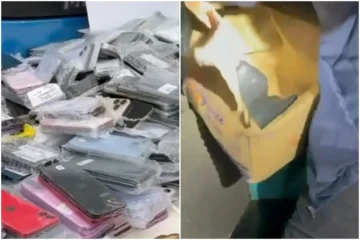 Apreensão de iPhones pela Receita Federal em ônibus