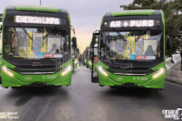 De 500 ônibus elétricos entregues, 490 são de três marcas