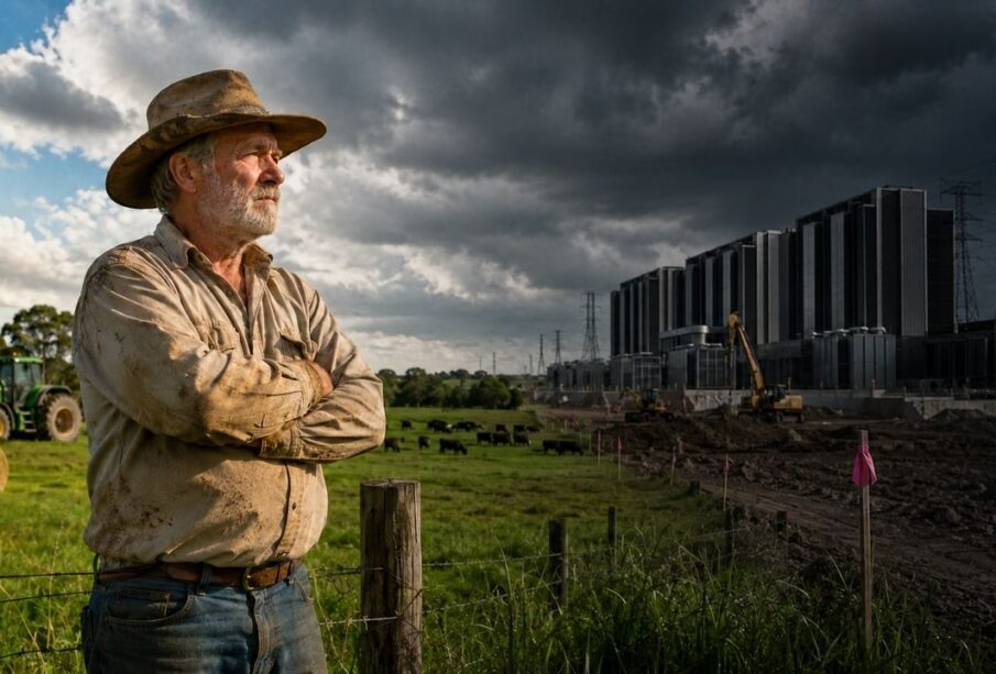 Data centers em fazendas: recusa de milhões nos EUA e corrida na Austrália