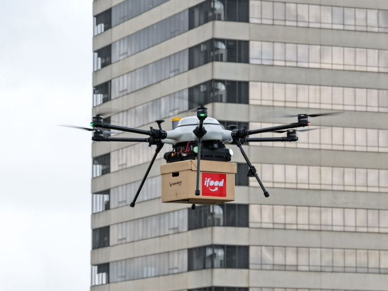 iFood entrega por drone em São Paulo: futuro chegou