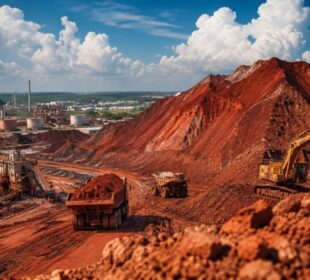 Terras raras Louisiana: montanha de lama vermelha vira mina estratégica