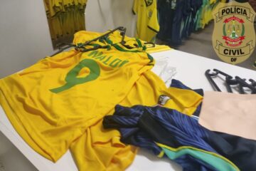 Camisas falsas apreendidas PCDF: uma tonelada em operação