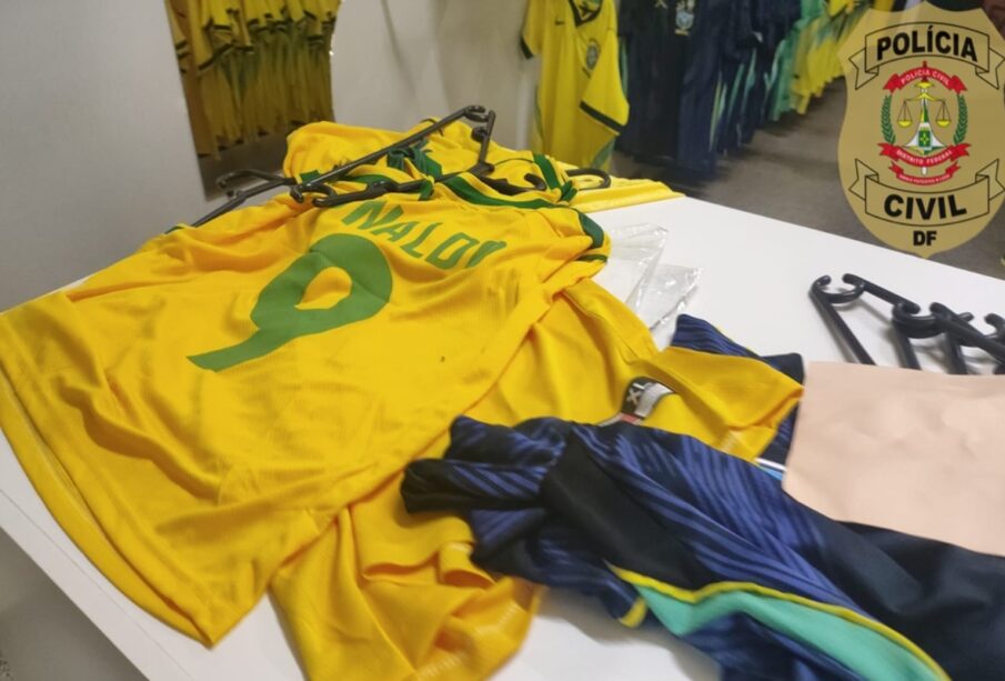 Camisas falsas apreendidas PCDF: uma tonelada em operação