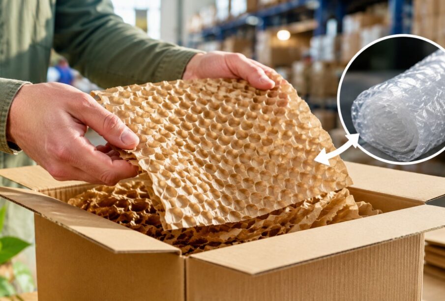 Plástico-bolha de papel: startup alemã vence prêmio e entra em projeto de €13 mi