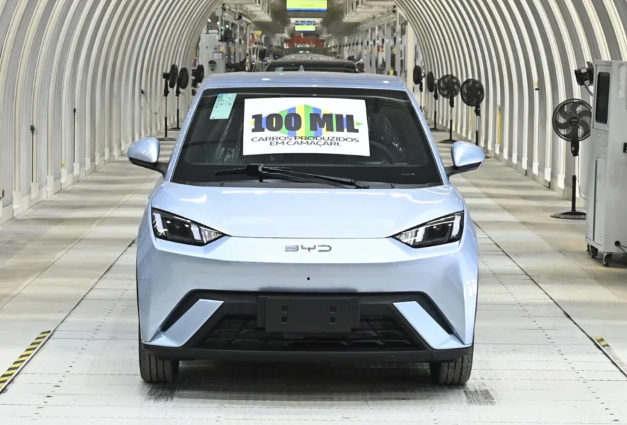 BYD atinge 100 mil carros em Camaçari em 9 meses