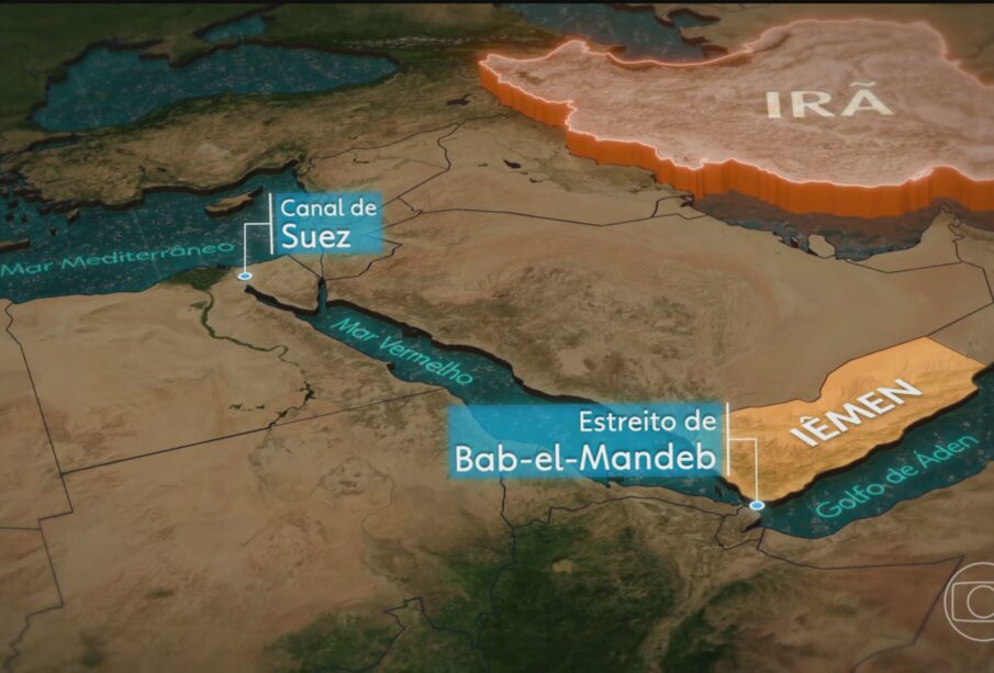 Irã ameaça fechar Estreito de Bab-el-Mandeb, rota de 12% do comércio mundial